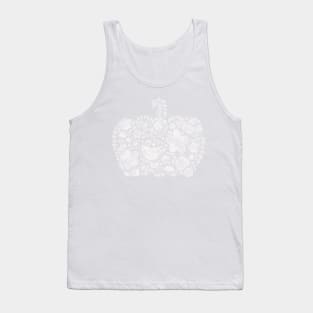 White Doodle Pumpkin Tank Top